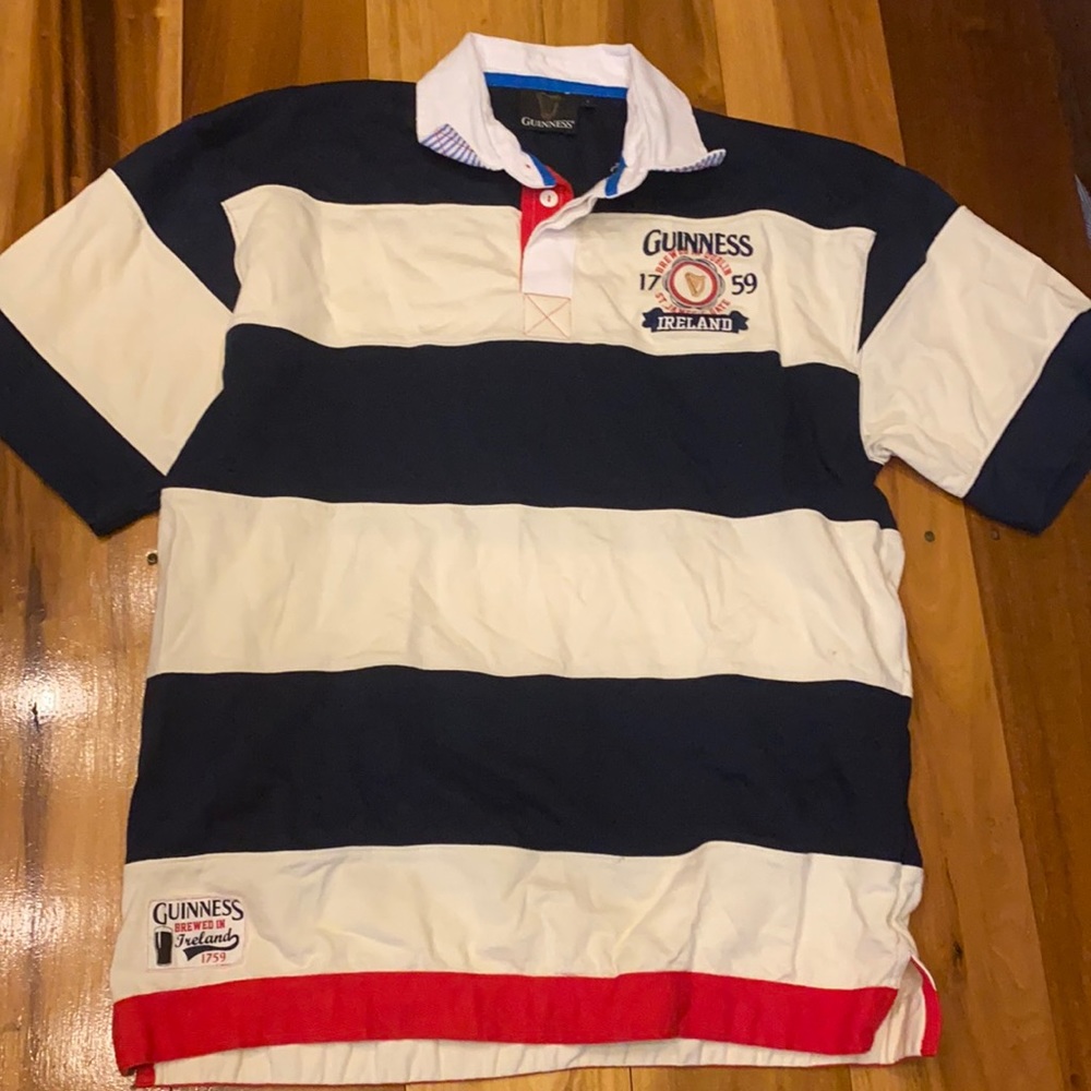 Men’s Guinness rugby polo size L